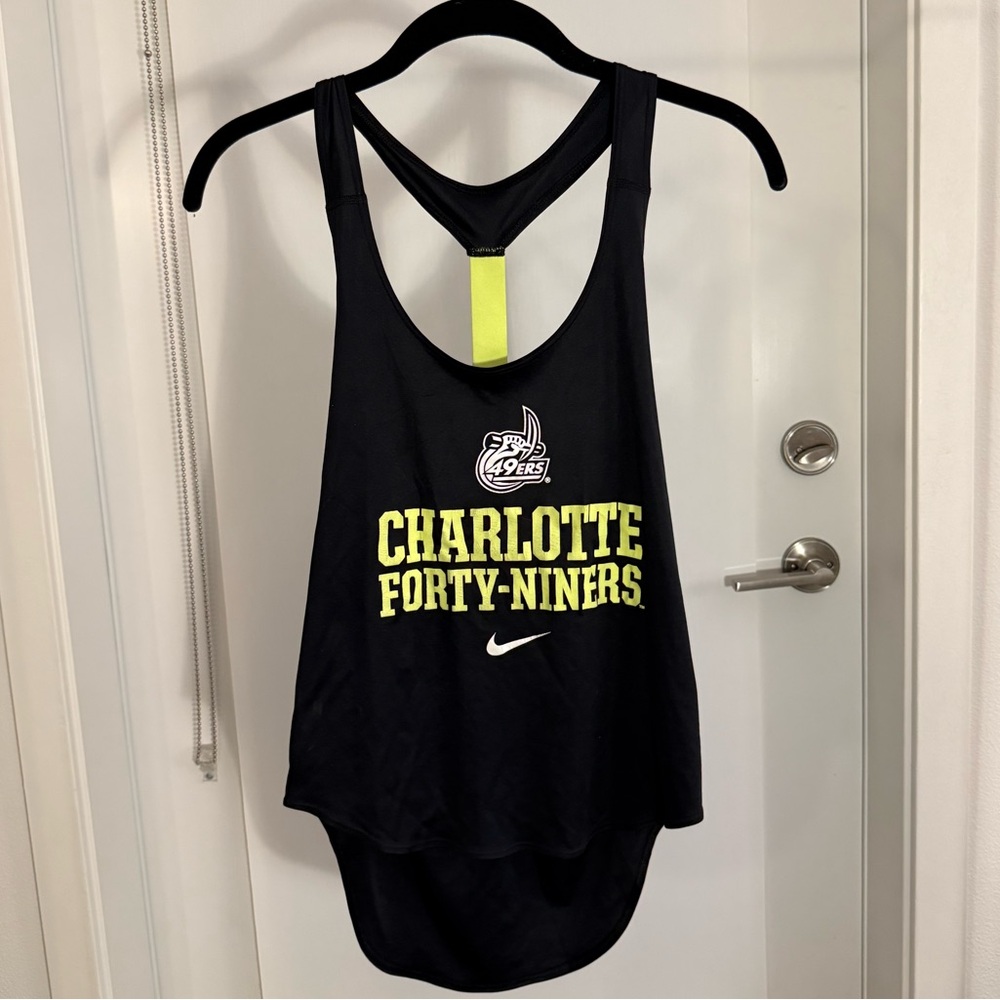 Nike Dri-Fit Tank with UNC Charlotte Forty-Niners Logo